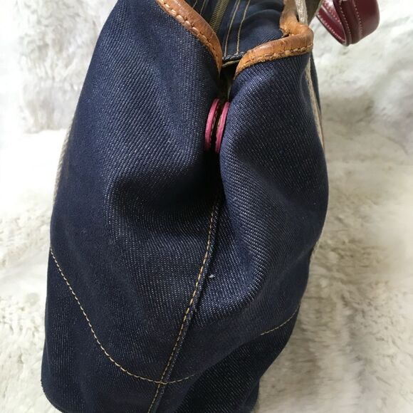 Coach Y2K Small Hampton Shoulder Denim Weekend Tote Bag # 7543 - Picture 6 of 16